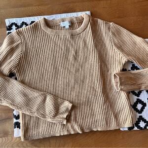 Warm & Cozy Lifestyle crop ribbed sweater juniors size medium M